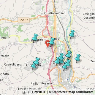 Mappa Via Raffaello Sanzio, 87036 Quattromiglia CS, Italia (2.21833)