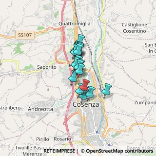 Mappa Via Trieste, 87036 Quattromiglia CS, Italia (1.03789)