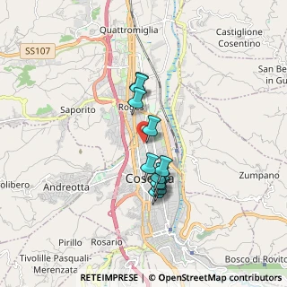 Mappa Via Molicella Vicinale, 87100 Cosenza CS, Italia (1.44636)