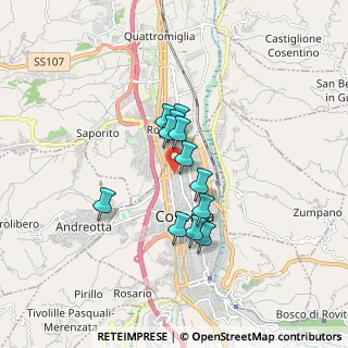 Mappa Via Giuseppe Giacomantonio, 87100 Cosenza CS, Italia (1.30667)