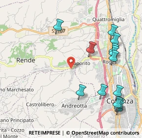 Mappa Via Ferrari, 87036 Rende CS, Italia (2.75692)