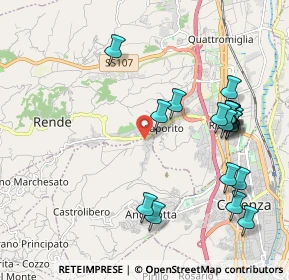 Mappa Via Ferrari, 87036 Rende CS, Italia (2.44158)