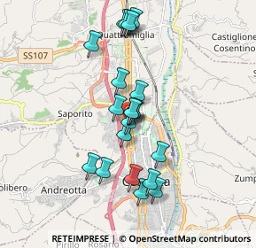 Mappa Via Martin Luther King, 87036 Rende CS, Italia (1.7235)