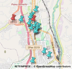 Mappa Piazzale Kennedy, 87036 Quattromiglia CS, Italia (0.75474)