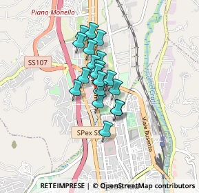 Mappa Piazzale Kennedy, 87036 Quattromiglia CS, Italia (0.5675)