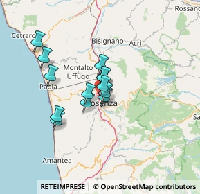 Mappa Piazzale Kennedy, 87036 Quattromiglia CS, Italia (10.7)