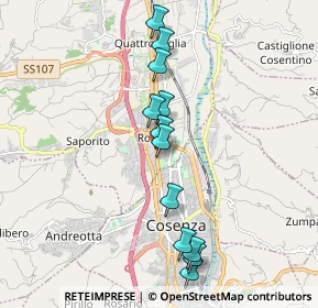 Mappa Piazzale Kennedy, 87036 Quattromiglia CS, Italia (2.01917)