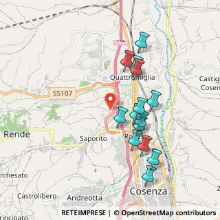 Mappa Via Campania, 87036 Quattromiglia CS, Italia (1.93857)