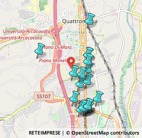 Mappa Via Mosca, 87036 Rende CS, Italia (1.0325)