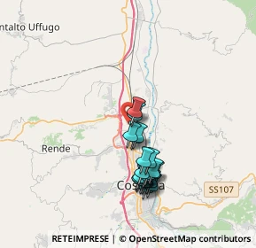 Mappa Via Belgrado, 87036 Cosenza CS, Italia (3.677)