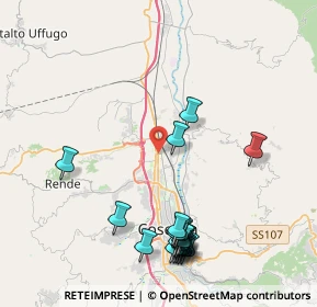 Mappa Via Maria Castellani, 87036 Rende CS, Italia (5.2035)