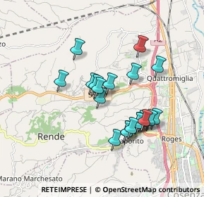 Mappa Contrada Gliannuzzi, 87036 Rende CS, Italia (1.671)