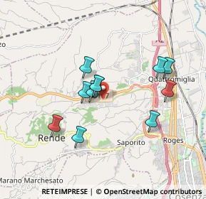 Mappa Contrada Gliannuzzi, 87036 Rende CS, Italia (1.67909)