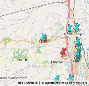 Mappa Contrada Gliannuzzi, 87036 Rende CS, Italia (3.03)