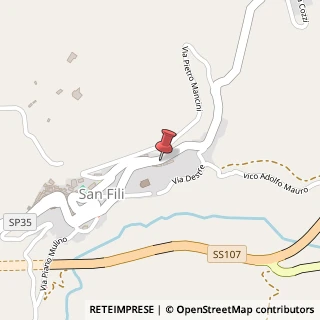 Mappa Via XX Settembre, 87, 87037 San Fili, Cosenza (Calabria)