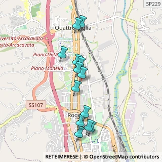 Mappa Via E. de Amicis, 87036 Quattromiglia CS, Italia (0.97538)