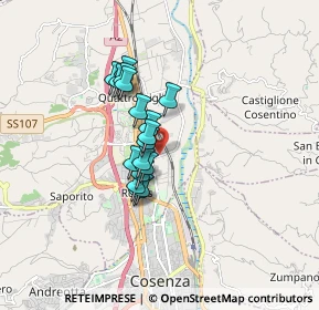 Mappa Via Fratelli Salerno, 87036 Rende CS, Italia (1.27176)