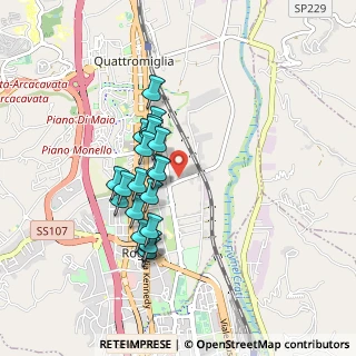 Mappa Via Alfieri, 87036 Quattromiglia CS, Italia (0.8)