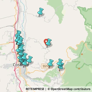 Mappa Via Destre, 87047 San Pietro In Guarano CS, Italia (5.643)