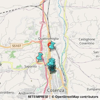 Mappa Via P. Mascagni, 87036 Quattromiglia CS, Italia (1.81091)