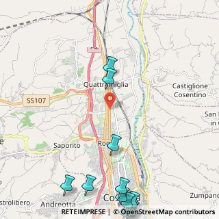 Mappa Via P. Mascagni, 87036 Quattromiglia CS, Italia (3.83857)