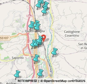 Mappa Contrada Santa Rosa, 87036 Rende CS, Italia (2.2525)