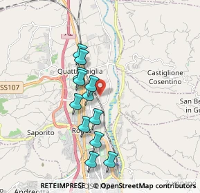 Mappa Contrada Santa Rosa, 87036 Rende CS, Italia (1.69667)