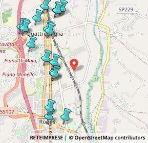 Mappa Contrada Santa Rosa, 87036 Rende CS, Italia (1.38842)