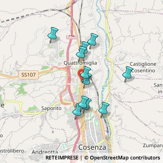 Mappa Via P. Mascagni, 87036 Rende CS, Italia (1.70091)