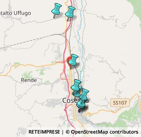 Mappa Via Gioacchino Rossini, 87036 Cosenza CS, Italia (4.42273)