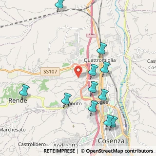 Mappa Via Gran Sasso, 87036 Quattromiglia CS, Italia (2.46909)