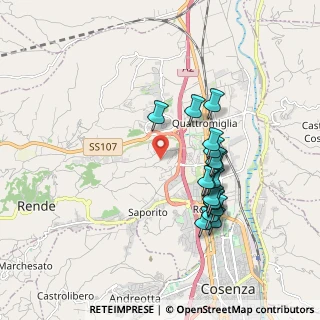 Mappa Via Gran Sasso, 87036 Quattromiglia CS, Italia (1.88294)