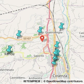 Mappa Via Gran Sasso, 87036 Quattromiglia CS, Italia (2.62)