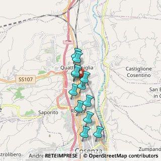 Mappa Via Mario Sironi, 87036 Rende CS, Italia (1.6)