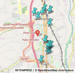 Mappa Via Atene, 87036 Quattromiglia CS, Italia (1.07)