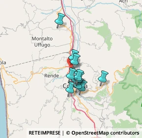 Mappa Via Atene, 87036 Quattromiglia CS, Italia (5.01636)