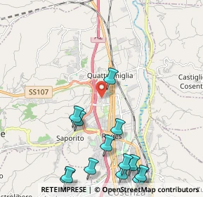 Mappa Via Atene, 87036 Quattromiglia CS, Italia (2.98231)