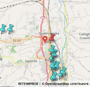 Mappa Via Atene, 87036 Quattromiglia CS, Italia (2.70143)
