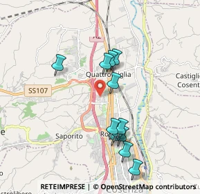Mappa Via Atene, 87036 Quattromiglia CS, Italia (1.91583)