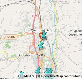 Mappa Via Gioacchino Rossini, 87036 Rende CS, Italia (3.60857)