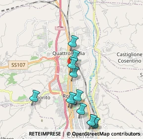Mappa Via P. Mascagni, 87030 Rende CS, Italia (2.22667)