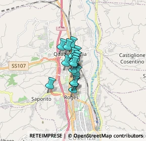 Mappa Via P. Mascagni, 87030 Rende CS, Italia (0.78063)