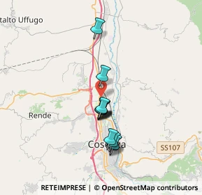 Mappa Via P. Mascagni, 87030 Rende CS, Italia (3.05167)