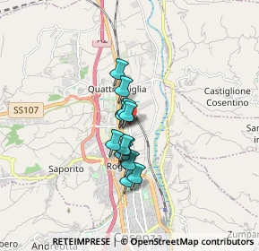 Mappa Via Francesco e Carolina Principe, 87036 Rende CS, Italia (1.13692)