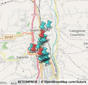 Mappa Via Francesco e Carolina Principe, 87036 Rende CS, Italia (1.3635)