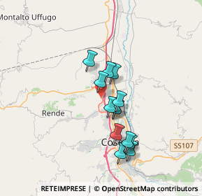 Mappa Via Piemonte, 87036 Quattromiglia CS, Italia (3.04)