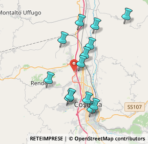 Mappa Via Piemonte, 87036 Quattromiglia CS, Italia (4.00231)