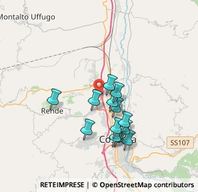 Mappa Via Piemonte, 87036 Quattromiglia CS, Italia (3.26692)