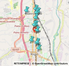 Mappa Via Giacomo Puccini, 87036 Quattromiglia CS, Italia (0.77077)