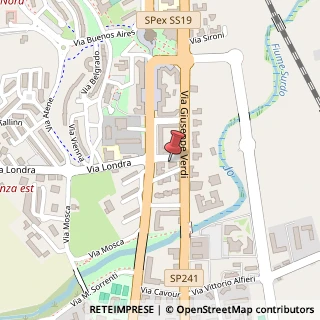 Mappa Via Giacomo Puccini, 9, 87036 Rende, Cosenza (Calabria)